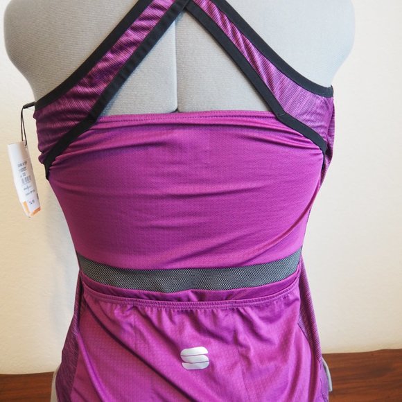 Sportful Woman's Giara Tank Top for Cycling or other sports -Purple - XL NWT - Picture 2 of 4